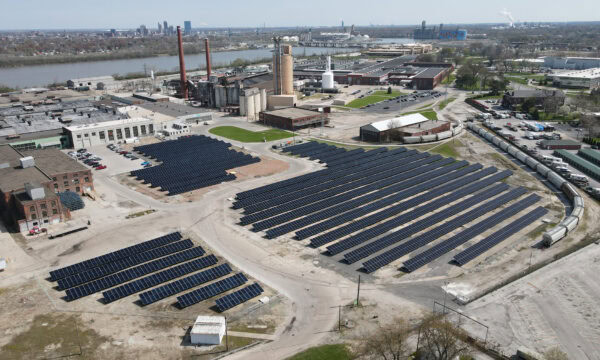 Ohio facility with solar panels